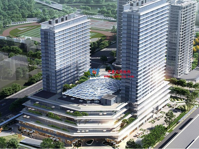 安吉縣昌碩小區(qū)地塊房產(chǎn)開發(fā)項(xiàng)目鋼結(jié)構(gòu)天幕